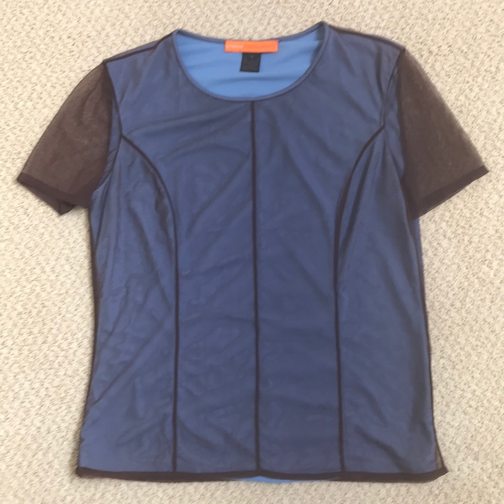 Blue and Brown CYNTHIA STEFFE top size 8